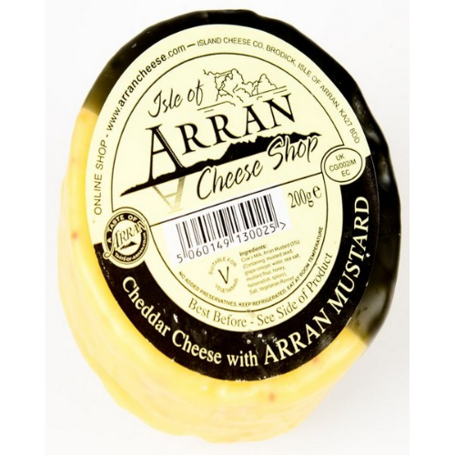 Picture of ARRAN CHEDDAR WITH ARRAN MUSTARD TRUCKLE 200G