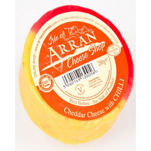 Picture of ARRAN CHEDDAR WITH CHILLI TRUCKLE 200G
