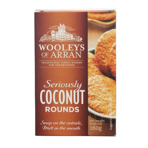 Picture of WOOLEYS ARRAN COCONUT ROUNDS BISCUITS 170G