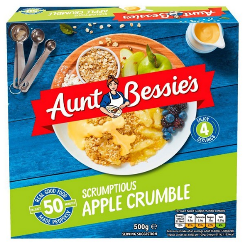 Picture of FROZEN AUNT BESSIES APPLE CRUMBLE 6x500G