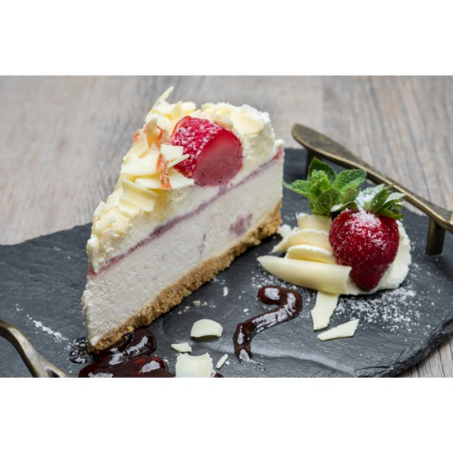 Picture of FROZEN EATONS PATTISSERIE STRAWBERRY & CLOTTED CREAM CHEESECAKE 14PTN 
