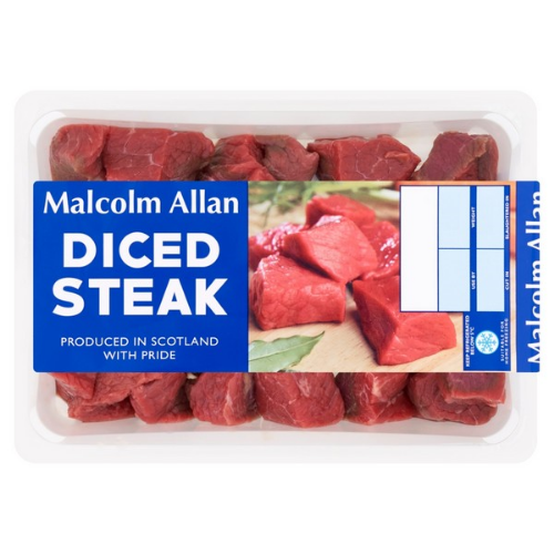 Picture of MALCOLM ALLAN DICED STEAK 360G