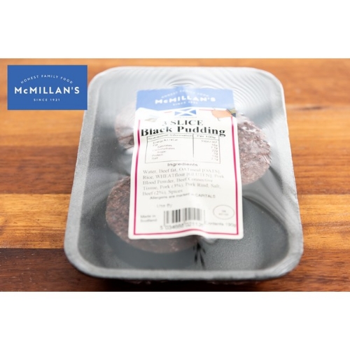 Picture of MCMILLANS BLACK PUDDING 190G £1.25 PMP