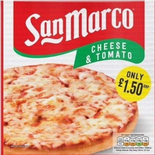 Picture of FROZEN SANMARCO PIZZA CHEESE & TOMATO 10X253G £1.50 PMP