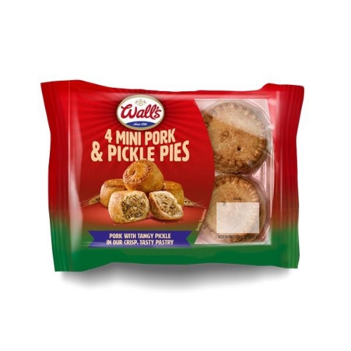 Picture of WALLS MINI PORK & PICKLE PIES 4PACK 200G 