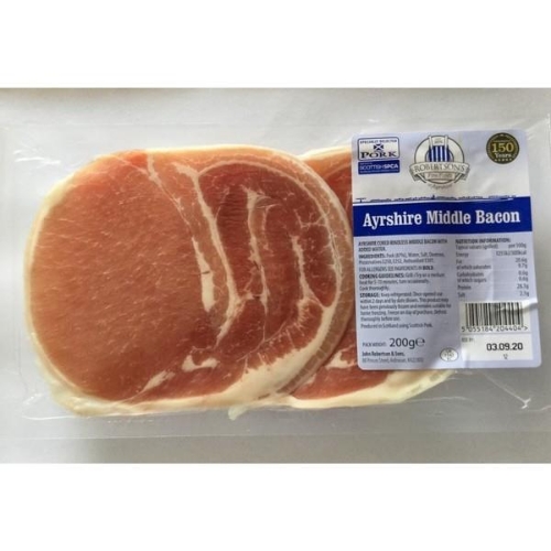 Picture of ROBERTSONS AYRSHIRE MIDDLE BACON 15X200G