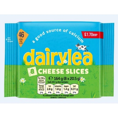 Picture of DAIRYLEA CHEESE SLICES 8s 14X164G £1.70 PMP