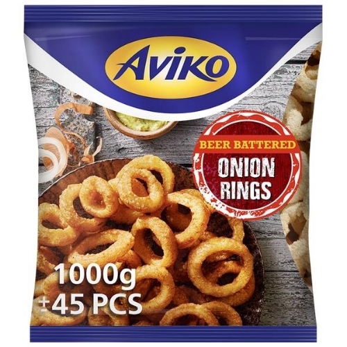 Picture of FROZEN AVIKO BEER BATTERED ONION RINGS 1KG BAG
