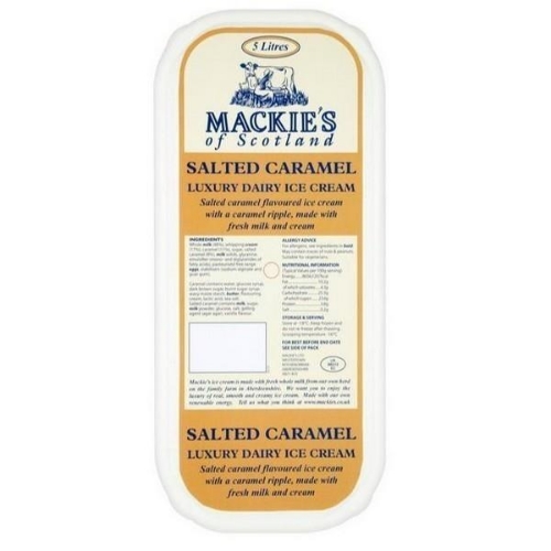 Picture of FROZEN MACKIES SALTED CARAMEL ICE CREAM 5LT