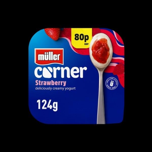 Picture of MULLER FRUIT CORNER STRAWBERRY 6X136G £0.80 PMP