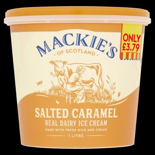 Picture of FROZEN MACKIES SALTED CARAMEL ICE CREAM 6x1LT £3.79 PMP