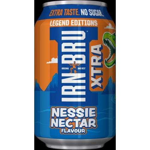 Picture of IRN BRU XTRA NESSIE NECTAR CANS 24x330ML 