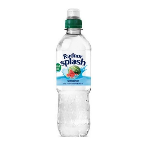 Picture of RADNOR SPLASH WATERMELON FLAVOURED STILL WATER 24x500ML