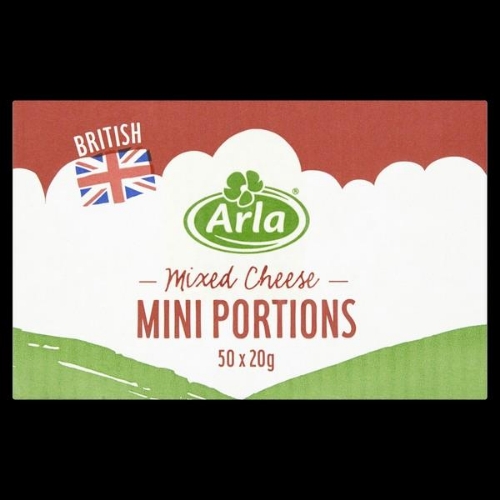 Picture of ARLA BRITISH MIXED CHEESE MINI PORTIONS SELECTION 50x20G 