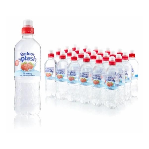 Picture of RADNOR SPLASH STRAWBERRY FLAVOURED STILL WATER 24x500ML
