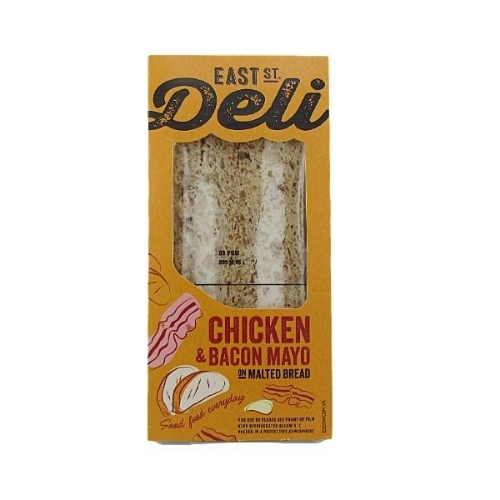Picture of EAST ST DELI CHICKEN & BACON MAYO SANDWICH 6x182G