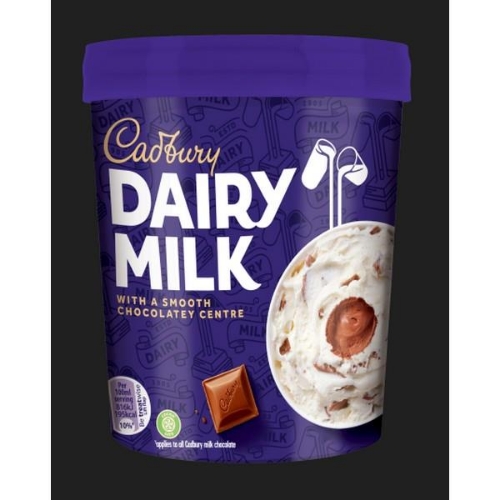 Picture of FROZEN CADBURY DAIRY MILK CORE TUB 6X425ML