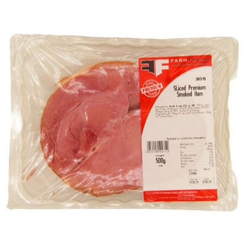 Picture of FARMFRESH SLICED SMOKED HAM 100% 500G