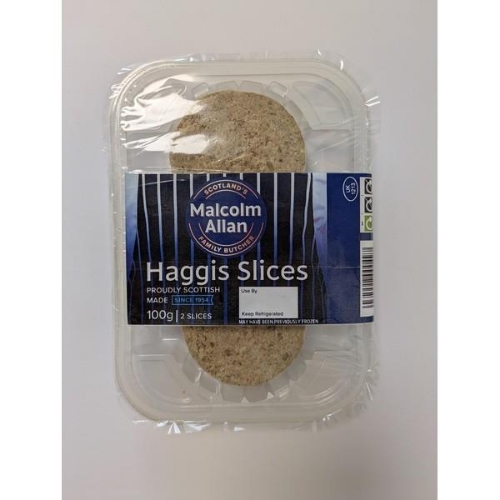Picture of MALCOLM ALLAN HAGGIS SLICES 100G