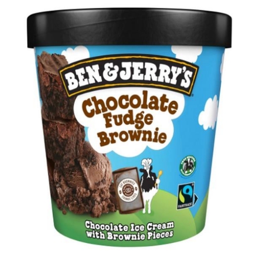 Picture of FROZEN BEN & JERRYS CHOCOLATE FUDGE BROWNIE 8X465ML