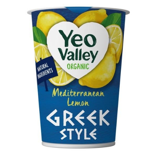 Picture of YEO VALLEY ORGANIC GREEK STYLE MEDITERRANEAN LEMON YOGURT 6x450G