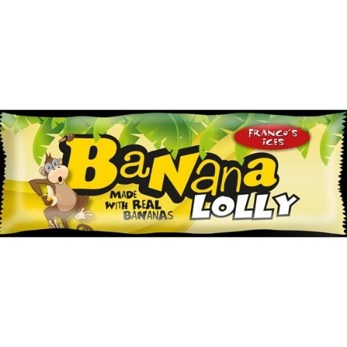 Picture of FROZEN FRANCOS BANANA LOLLY 30X70ML