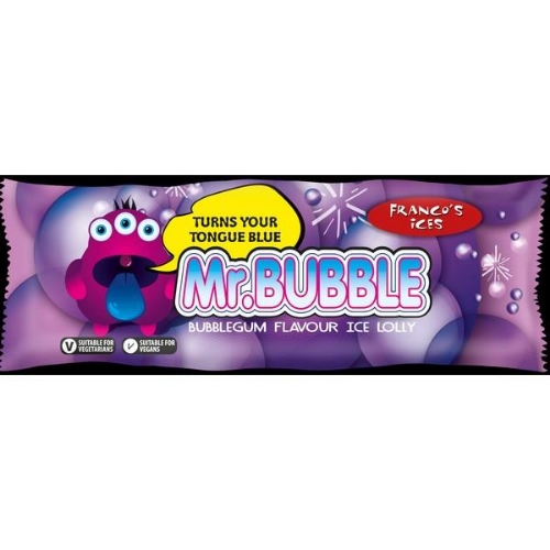 Picture of FROZEN FRANCOS MR BUBBLE LOLLY 30X70ML