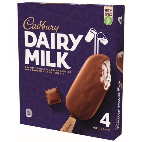 Picture of FROZEN CADBURY DAIRY MILK STICK MULTIPACK 9X4PK