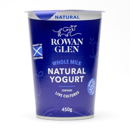Picture of ROWAN GLEN WHOLE MILK NATURAL YOGURT 6X450G
