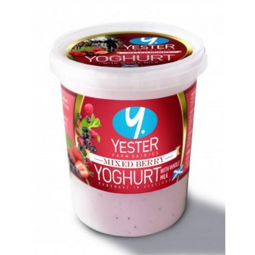Picture of YESTER FARM MIXED BERRY WHOLE MILK YOGURT 6X450G