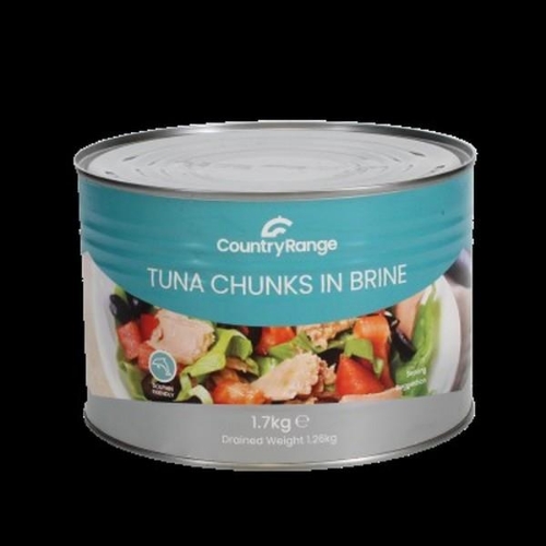 Picture of COUNTRY RANGE TINNED TUNA CHUNKS IN BRINE 1.7KG 
