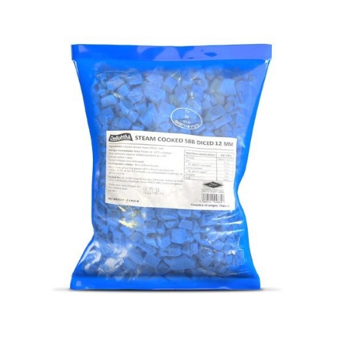 Picture of FROZEN STEAM COOKED DICED CHICKEN 12MM 2.5KG HALAL